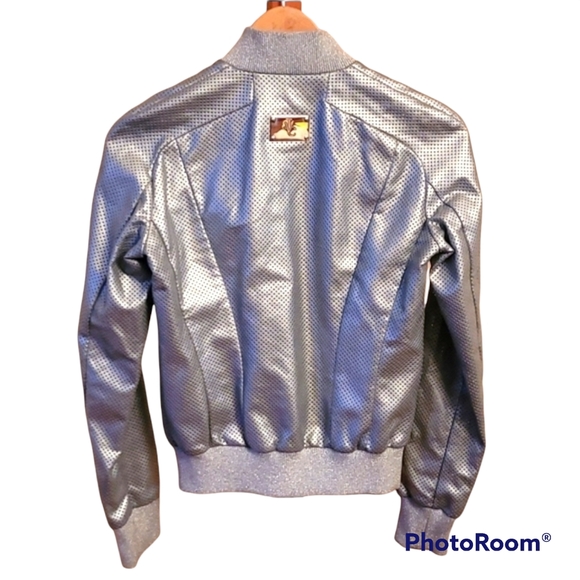 VJC Versace Silver Perforated Jacket - Picture 7 of 14
